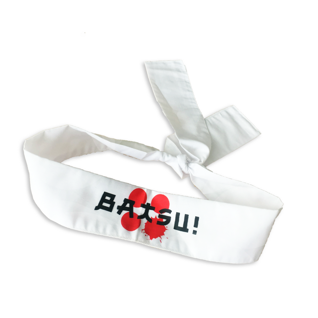 BATSU! Hachimaki Headband (Free sake shots at the show!)